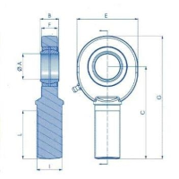BALL JOINT END CSTSD-ES-2RS TYPE